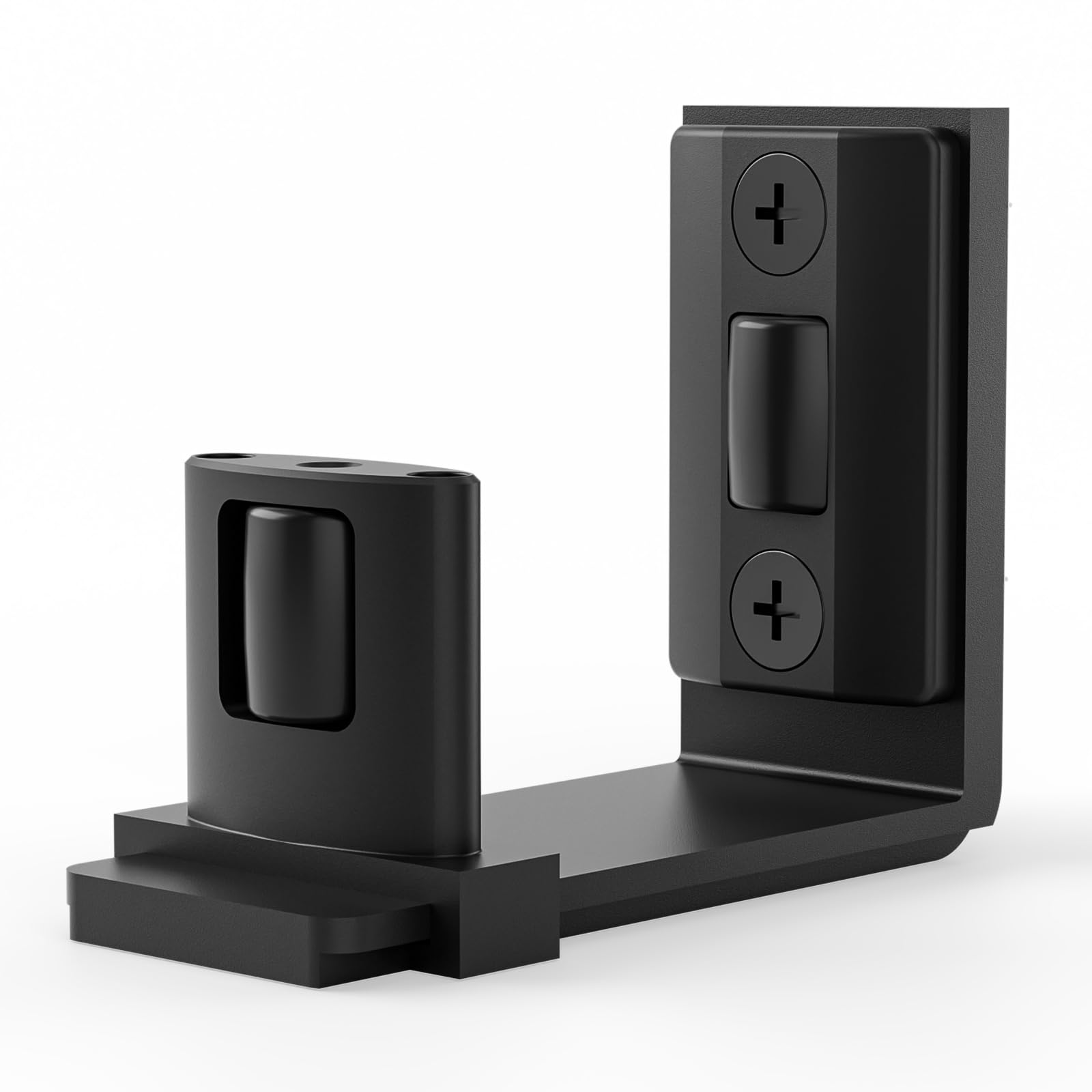 Ccjh Guida Piano Regolabile Nera per Porta Scorrevole