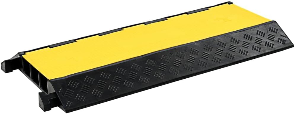 vidaXL Dosso Passacavi con 3 Canali in Gomma 93 cm Modulare Guida Cavi Cavetti - immagine 1