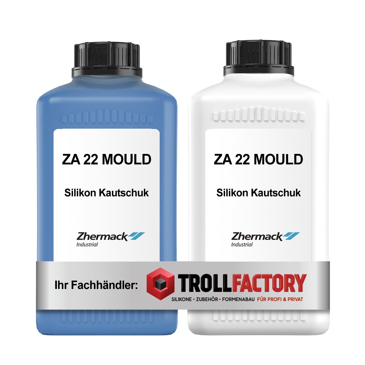 Zhermack Gomma Silicone ZA 22 Mould Shore, Blu 2kg