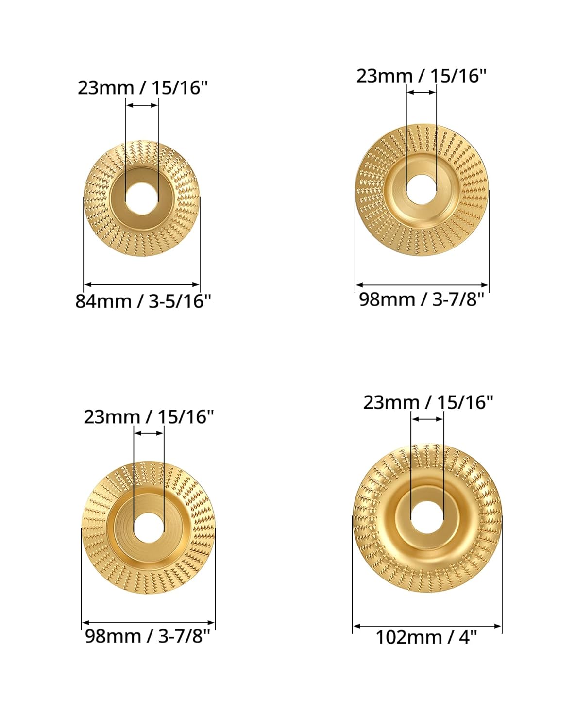 Qwork® 4 Pezzi Mola per Legno - immagine 6