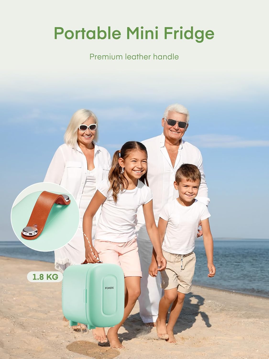 Fohere Mini Frigo da Camera 5L, Verde - immagine 7