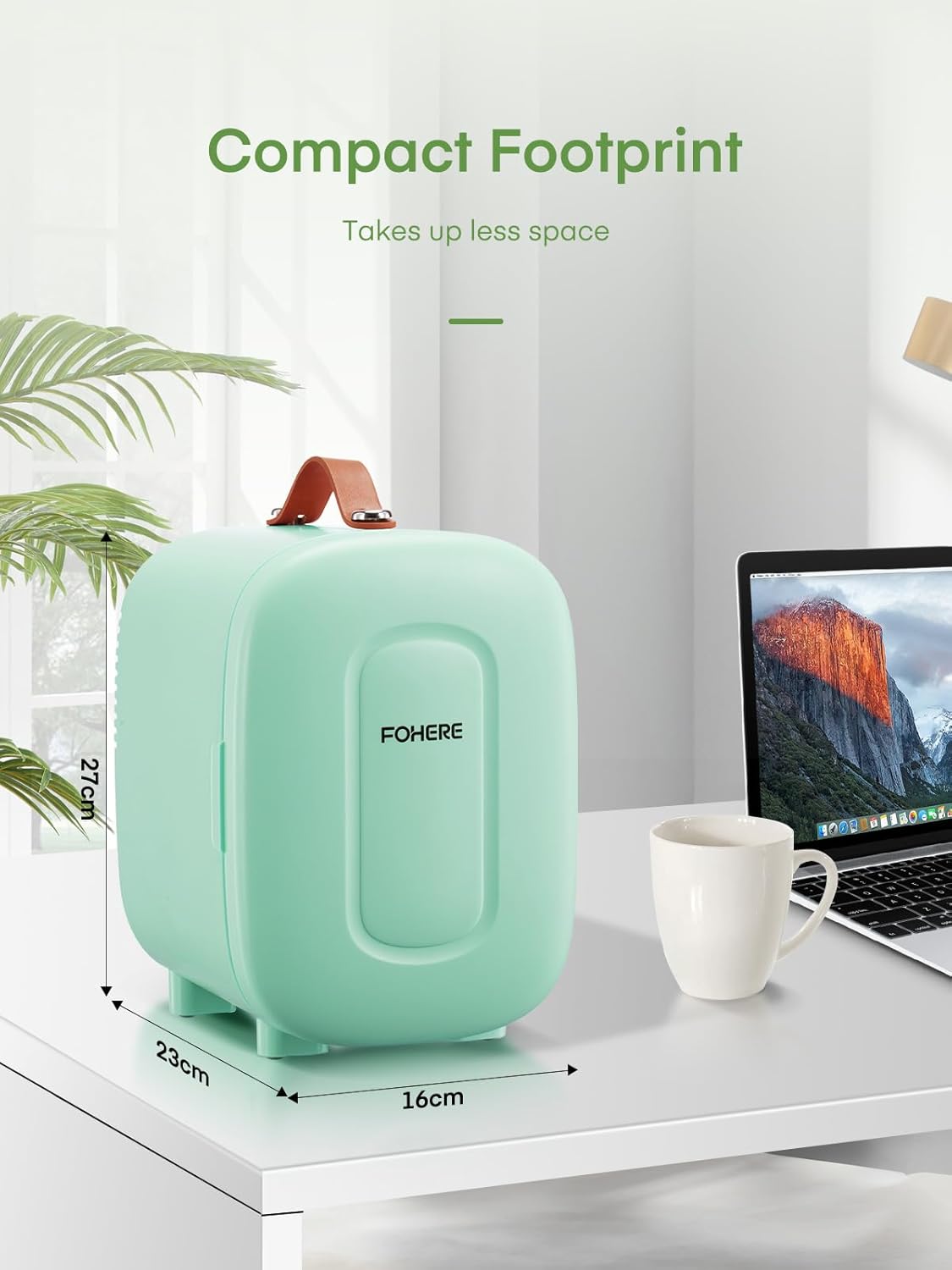 Fohere Mini Frigo da Camera 5L, Verde - immagine 8