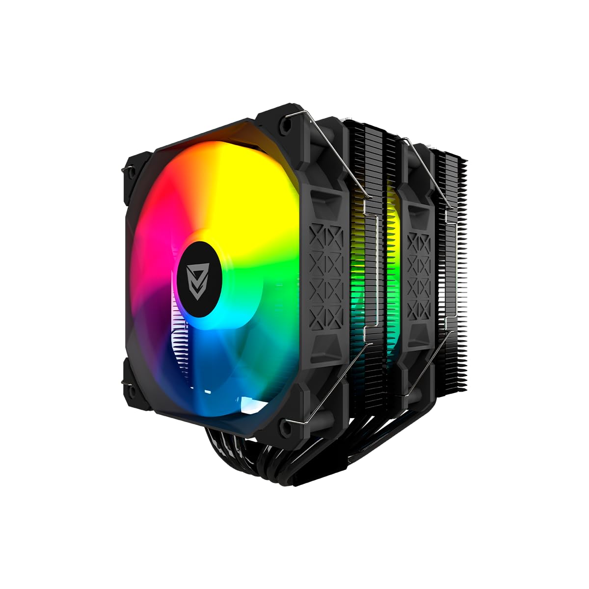 Nfortec Sculptor X2 Ventilador CPU 2x120mm ARGB TDP Hasta 240W Negro