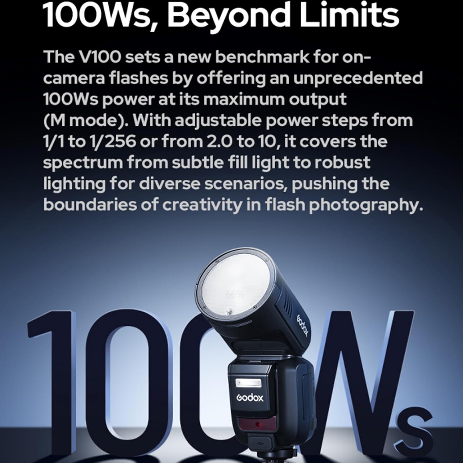 Godox V100C Flash TTL 100W per Canon EOS - immagine 2