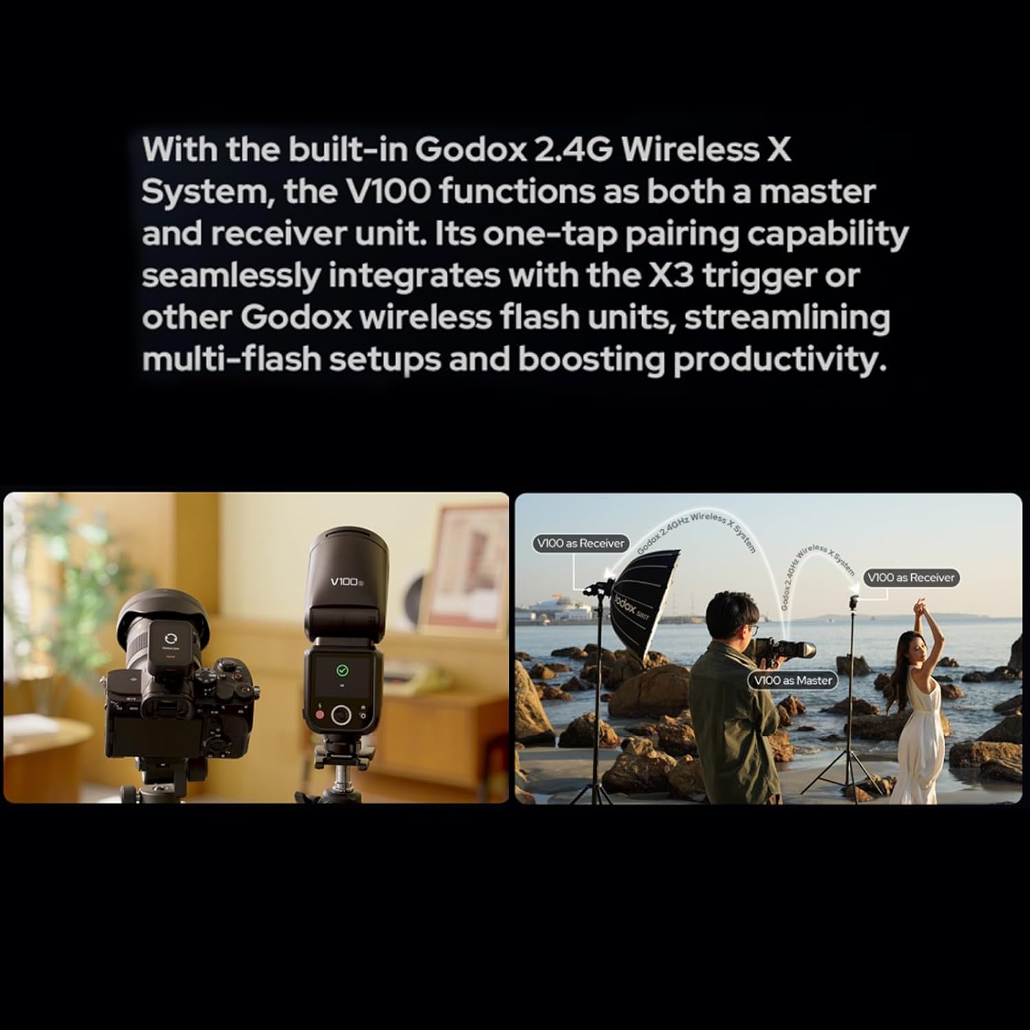 Godox V100C Flash TTL 100W per Canon EOS - immagine 8