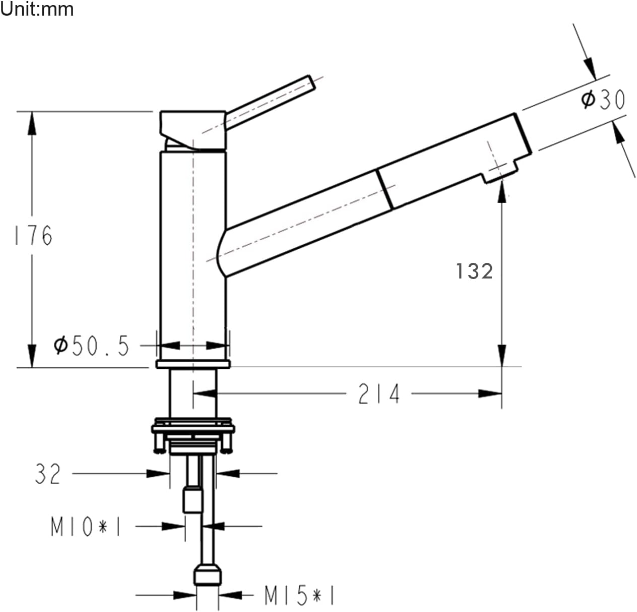 Onece Rubinetto Cucina con Doccetta Estraibile - immagine 5