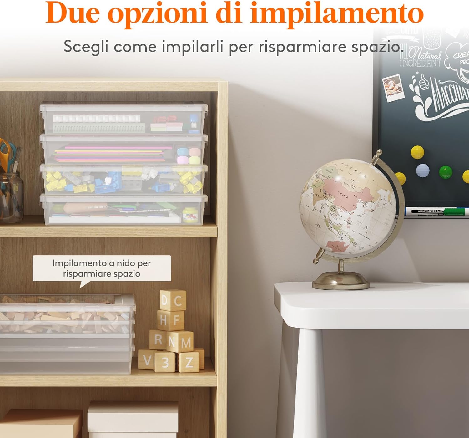 Lifewit Set 6 Scatole Plastica con Coperchio, Trasparente - immagine 6