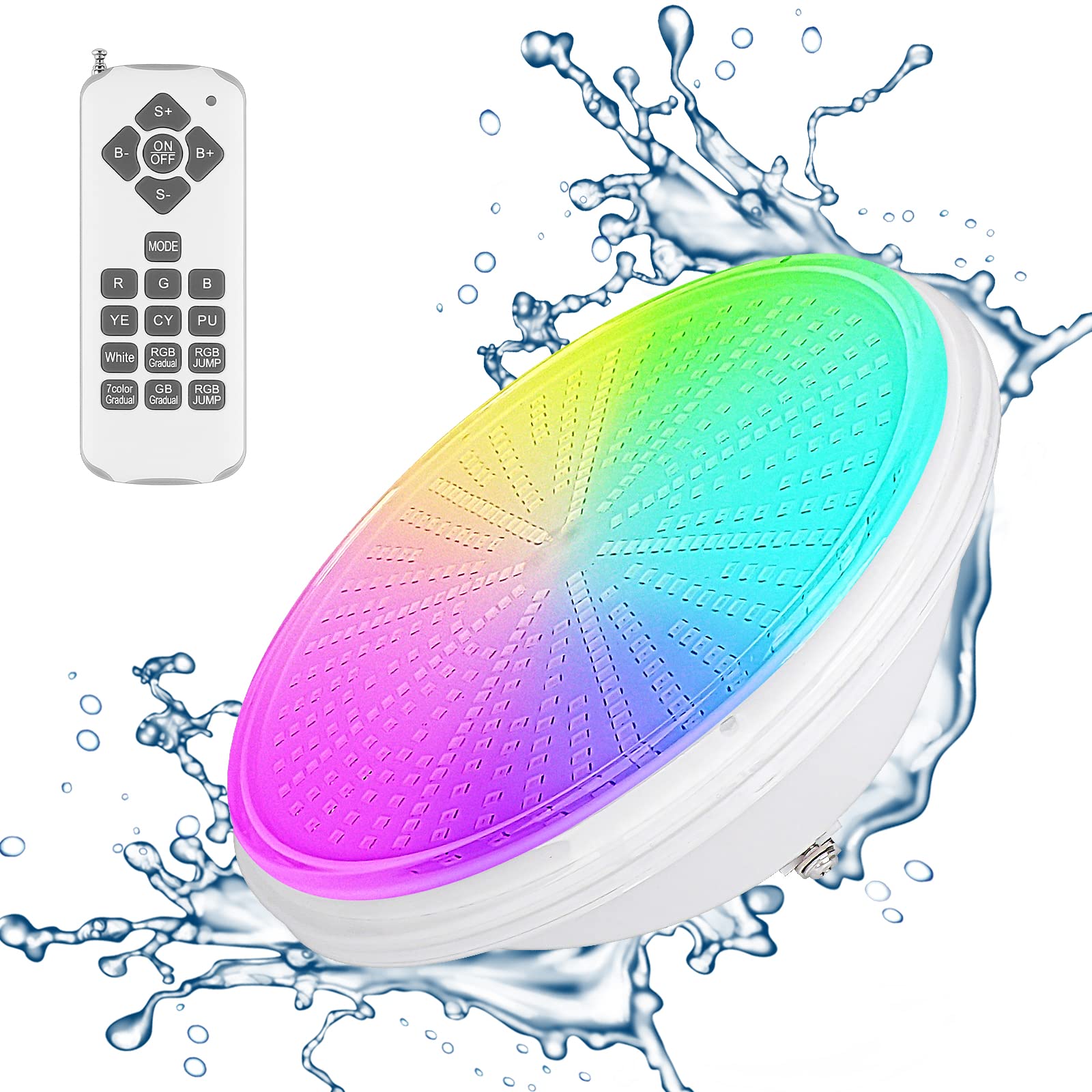 Kollniun Luci LED per Piscina PAR56 RGBW 54W