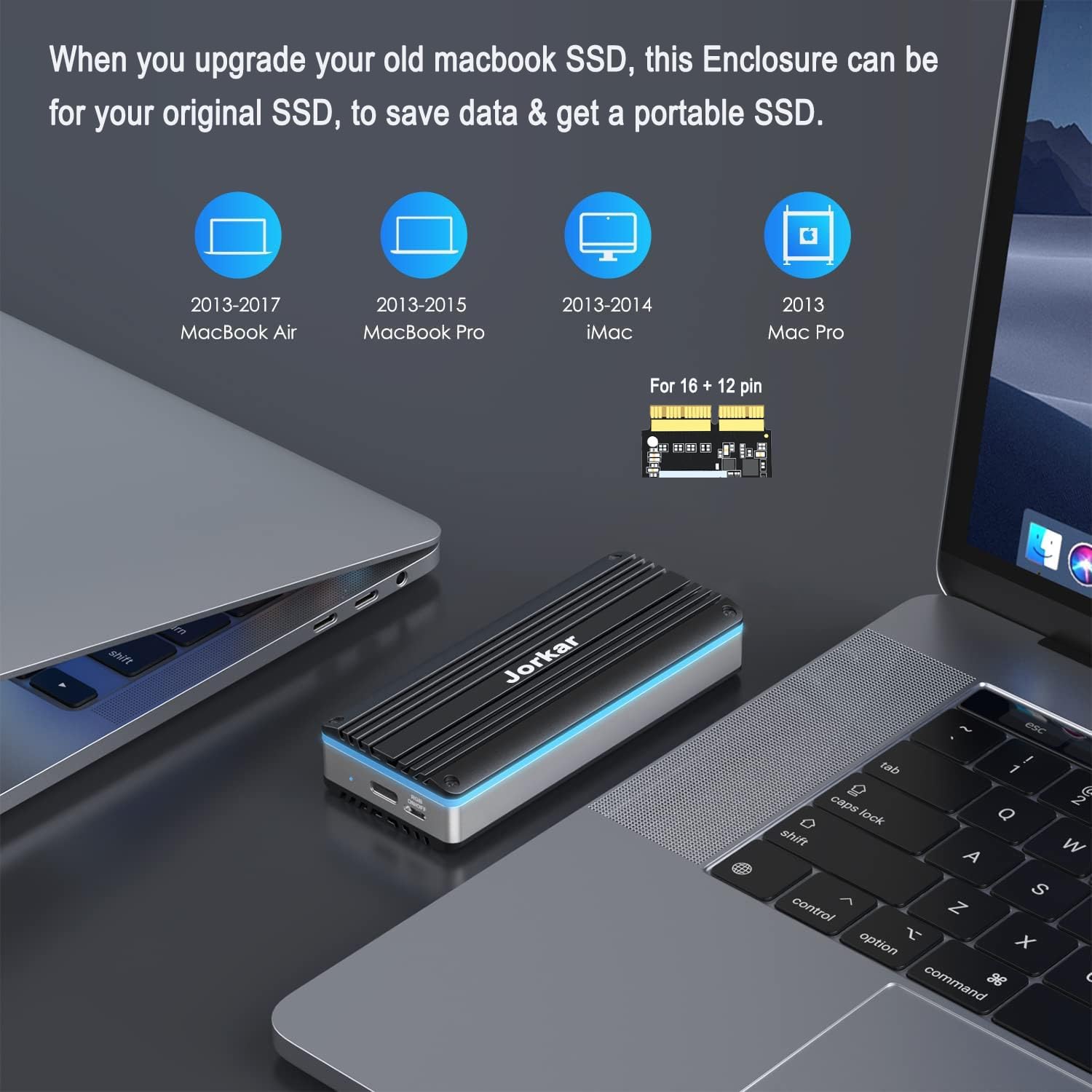 Jorkar Scatola Esterna SSD per MacBook Air/Pro - immagine 5