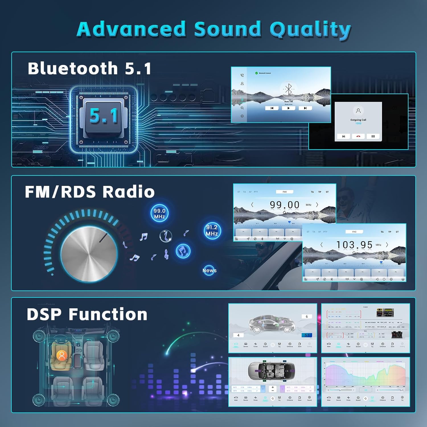 Inefala Autoradio Android 15 per BMW E46 1998-2006 - immagine 5