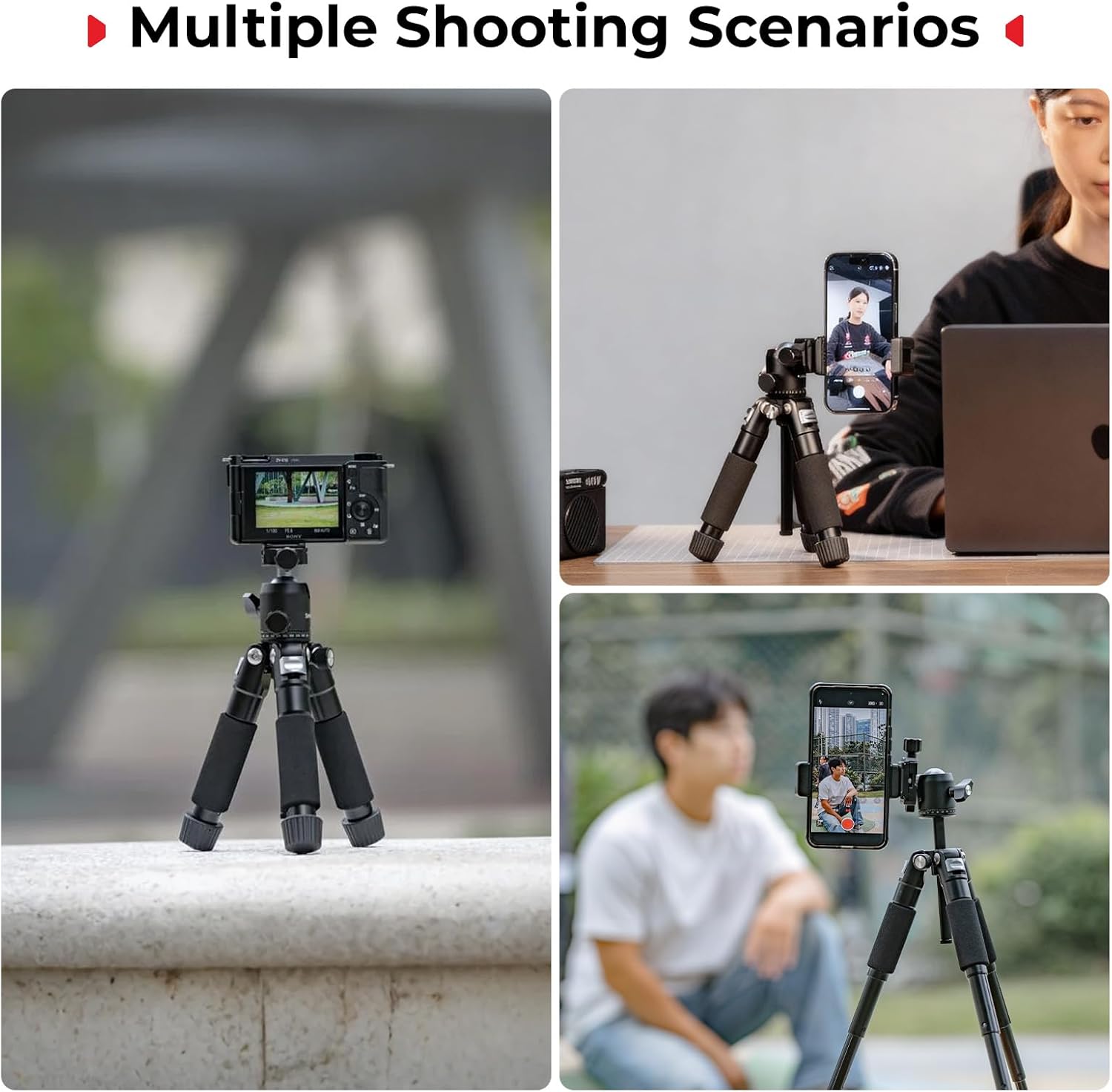 Smallrig VT-20Pro Mini treppiede 21,2"/53,8 cm - immagine 6