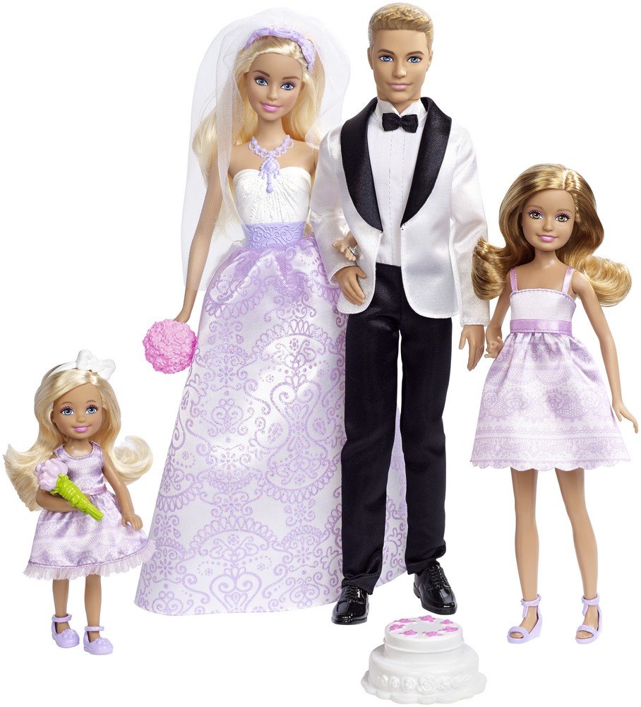 Barbie Conjunto de Boda con Muñecos Novios Ken