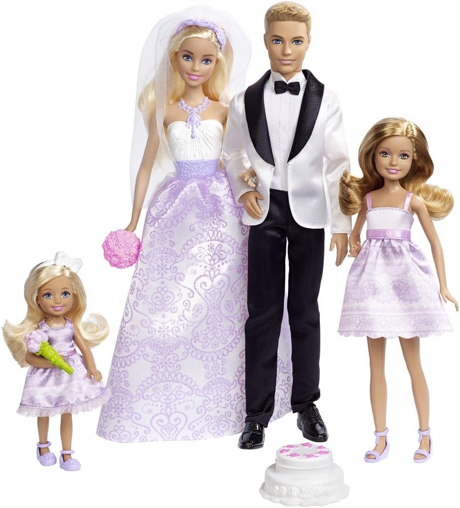 Barbie Conjunto de Boda con Muñecos Novios Ken - immagine 1