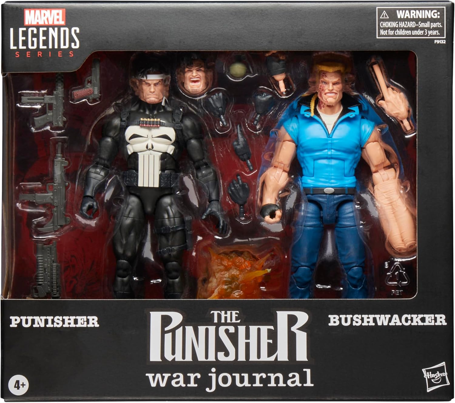 Marvel Legends Series Punisher e Bushwacker - Action Figure 15,2cm - immagine 2
