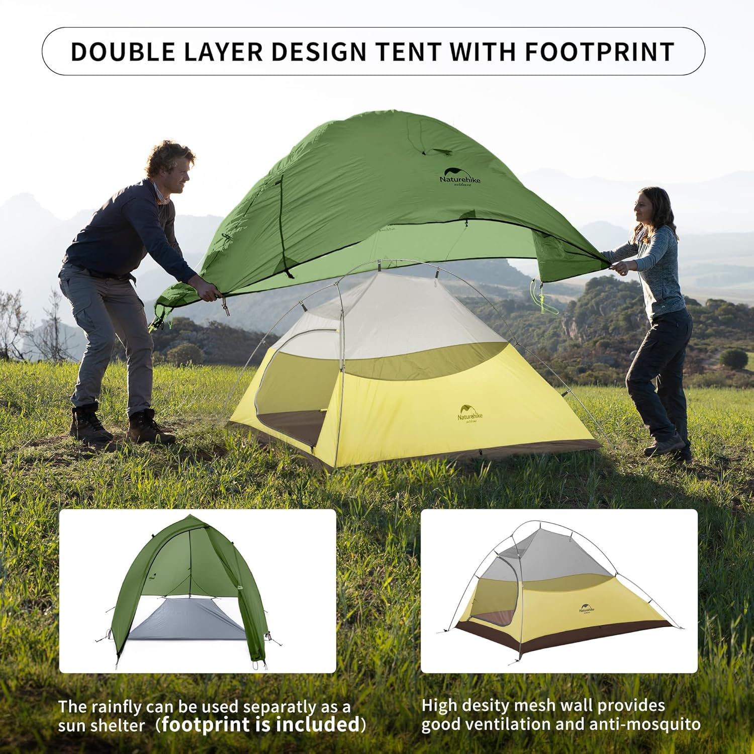 Naturehike Nh2499, Tenda Unisex - immagine 3