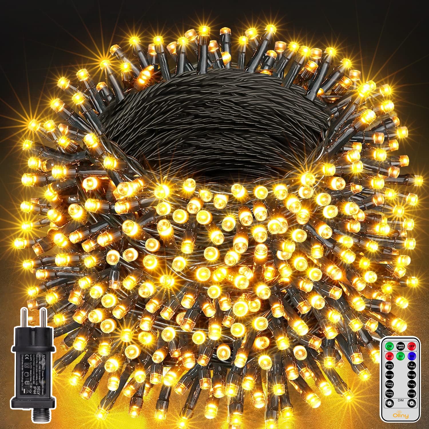 Ollny Luci Albero di Natale Esterno 60M