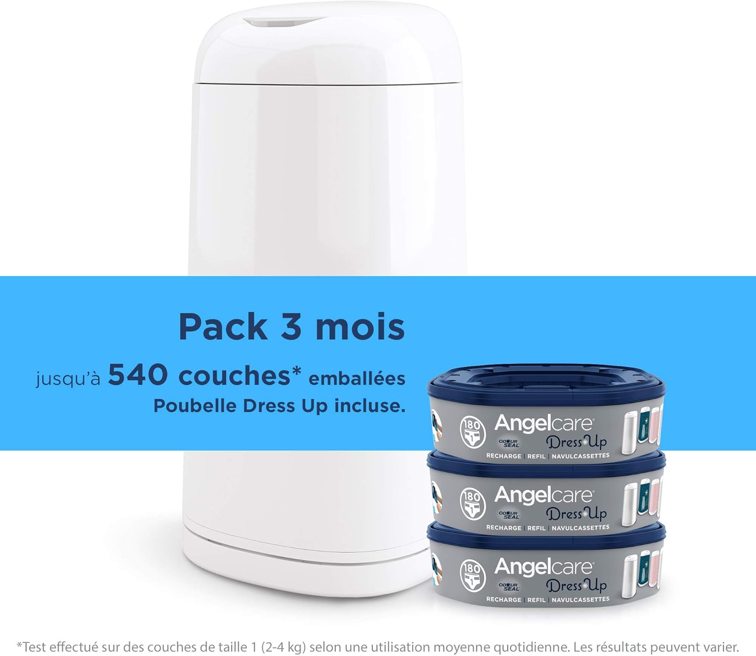 Angelcare Pattumiera a Strati con 3 Ricariche - immagine 2