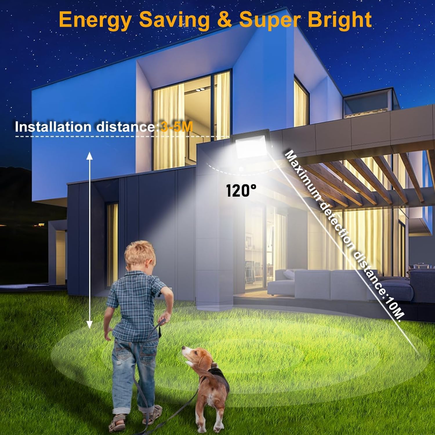 Createstar Faretto LED Esterno con Sensore 100W 10000LM - immagine 4