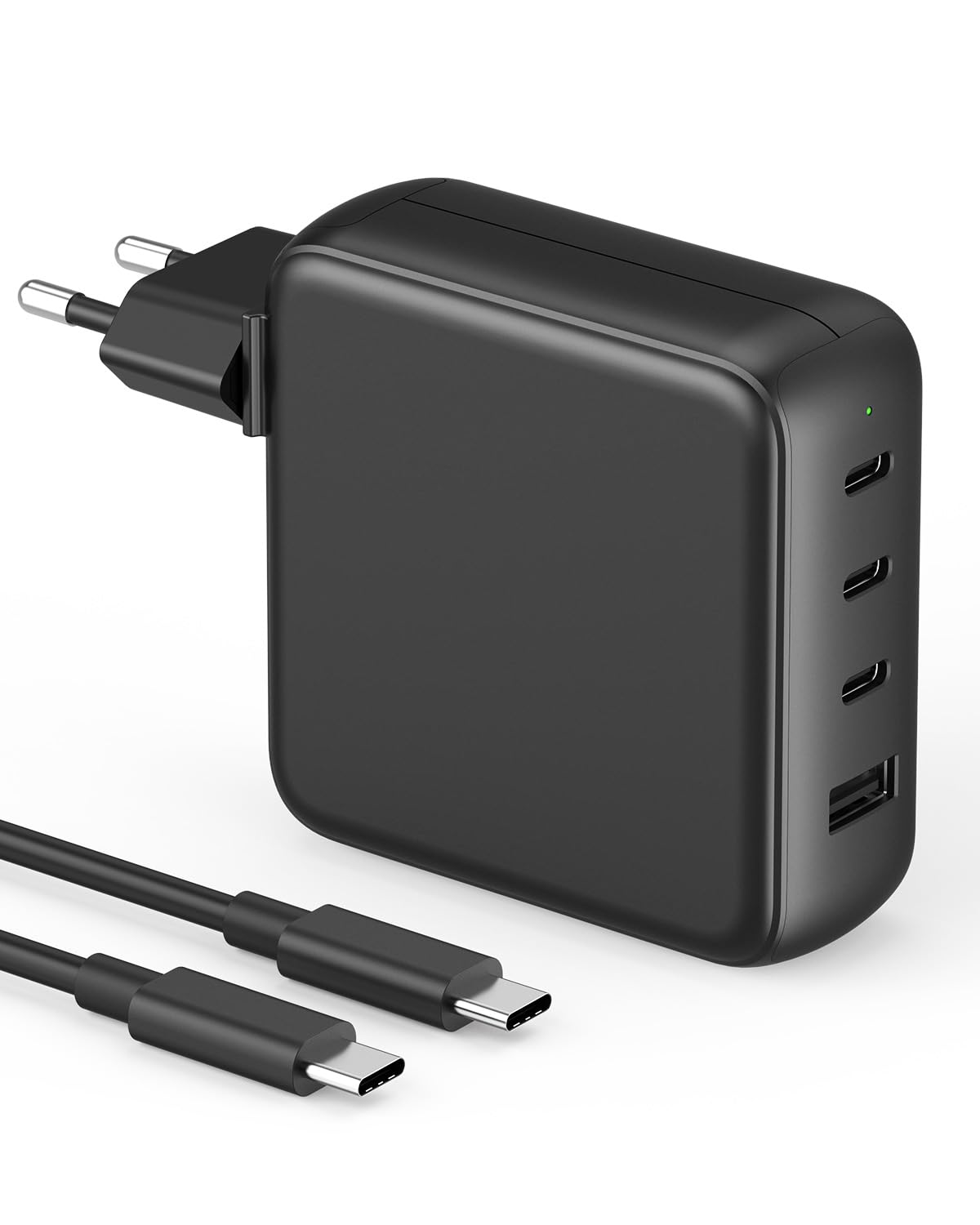 Caricatore USB C 100W 4 Porte con Cavo 2M 5A