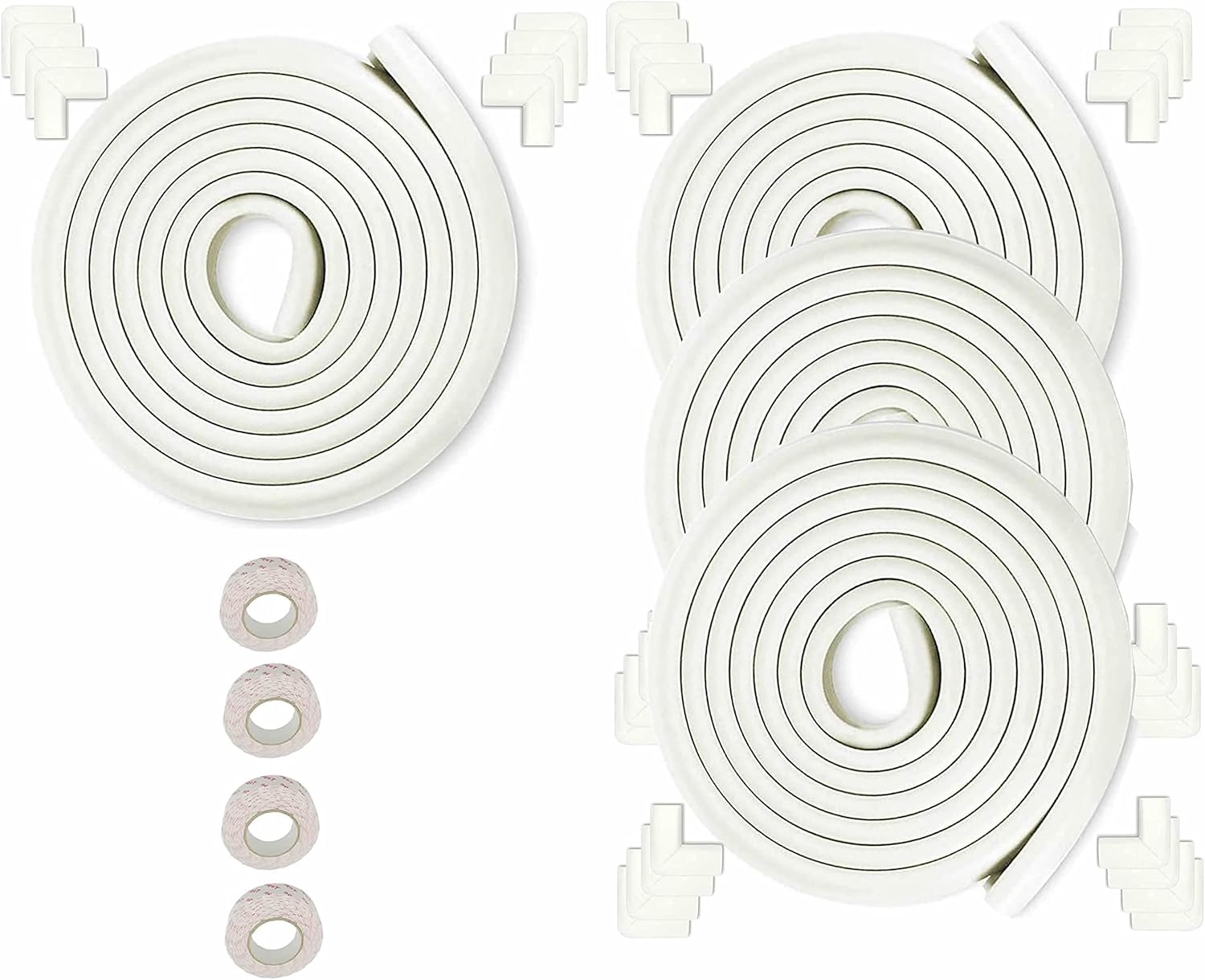 Kit Protezione Bordi + Angolari L-Forma 20M + 32 Pezzi - immagine 1