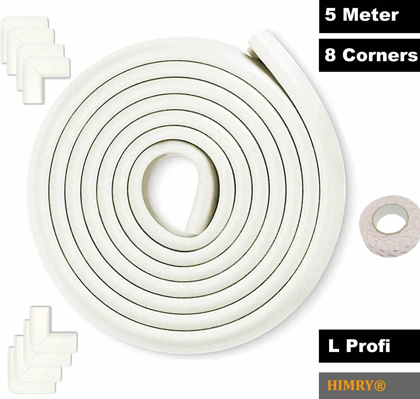 Kit Protezione Bordi + Angolari L-Forma 20M + 32 Pezzi - immagine 2