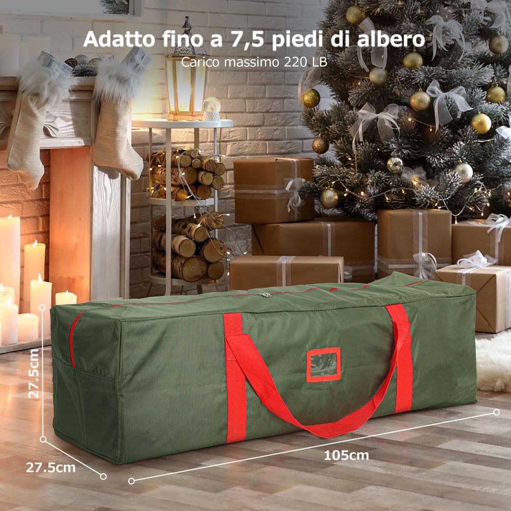 Ousfot Borsa per Albero di Natale 180cm - immagine 2