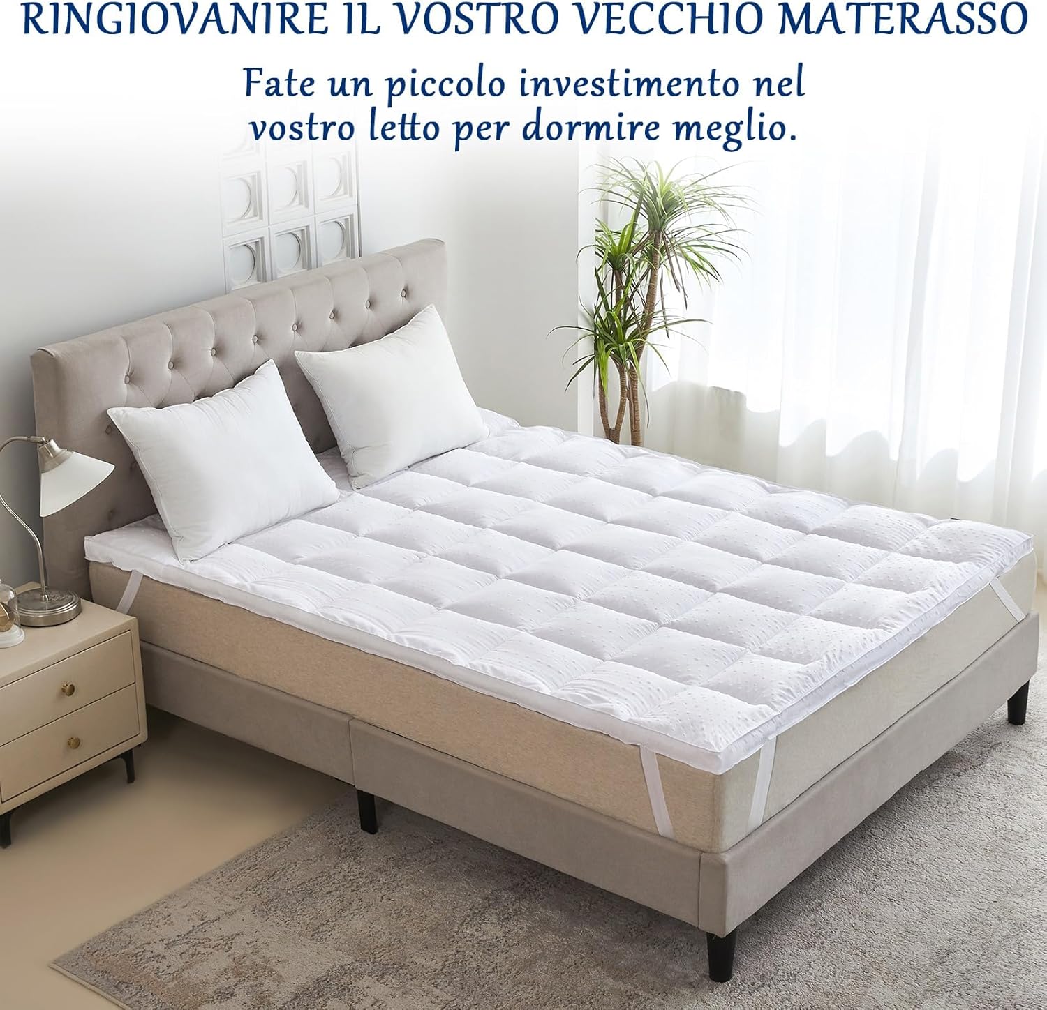 Bedecor Topper Materasso 3D 100x200cm - immagine 2