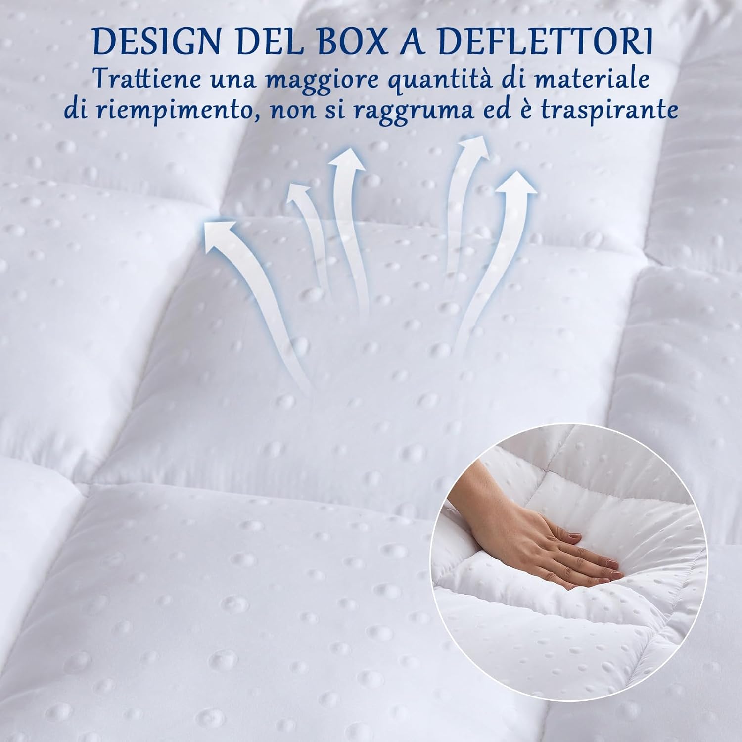 Bedecor Topper Materasso 3D 100x200cm - immagine 3