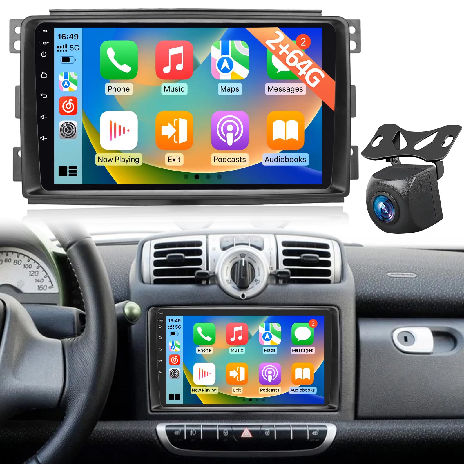 Autoradio Android per Mercedes Benz Smart Fortwo 2005-2010