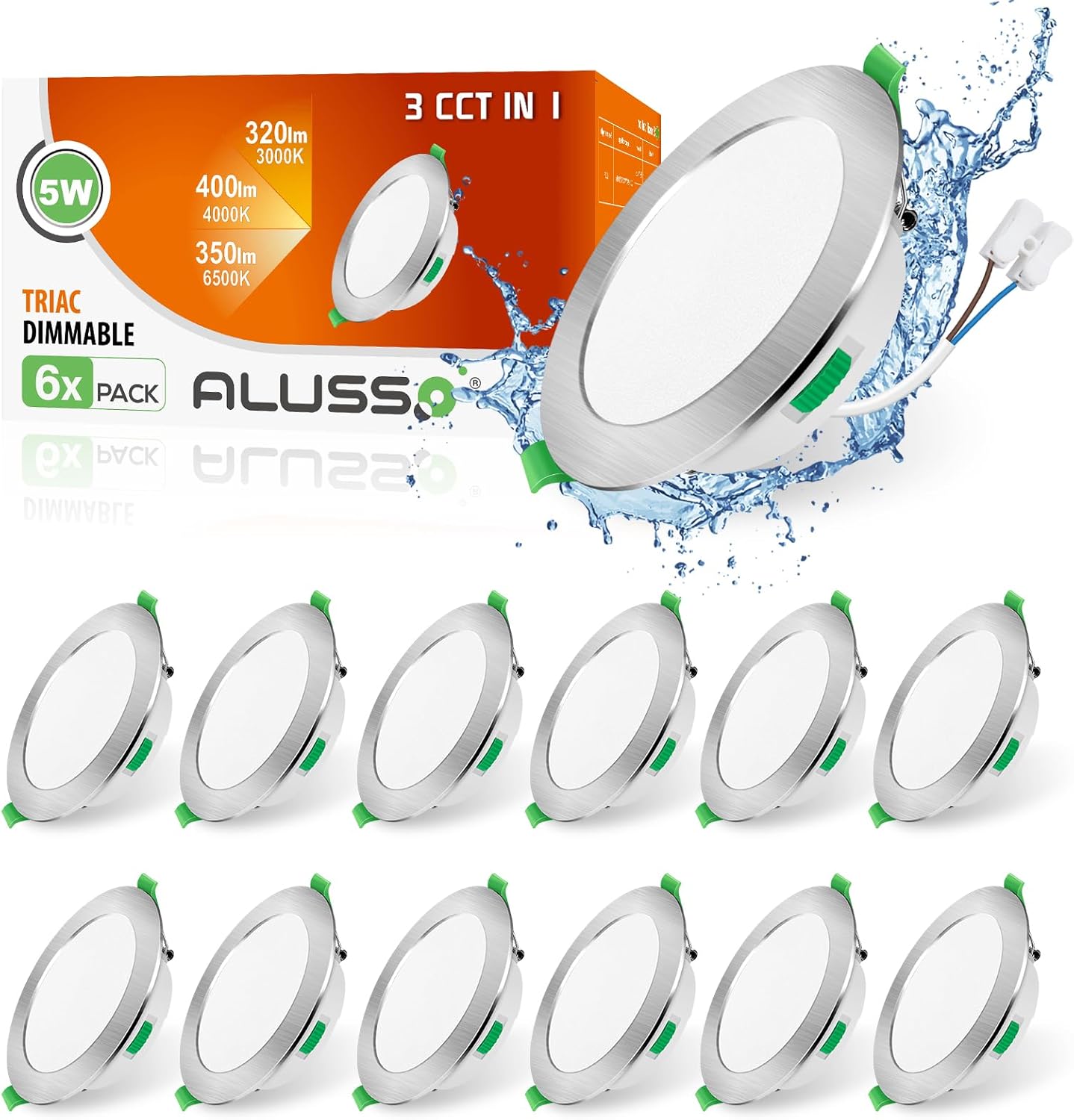 Alusso 12 Faretti LED da Incasso Ultrasottili 5W