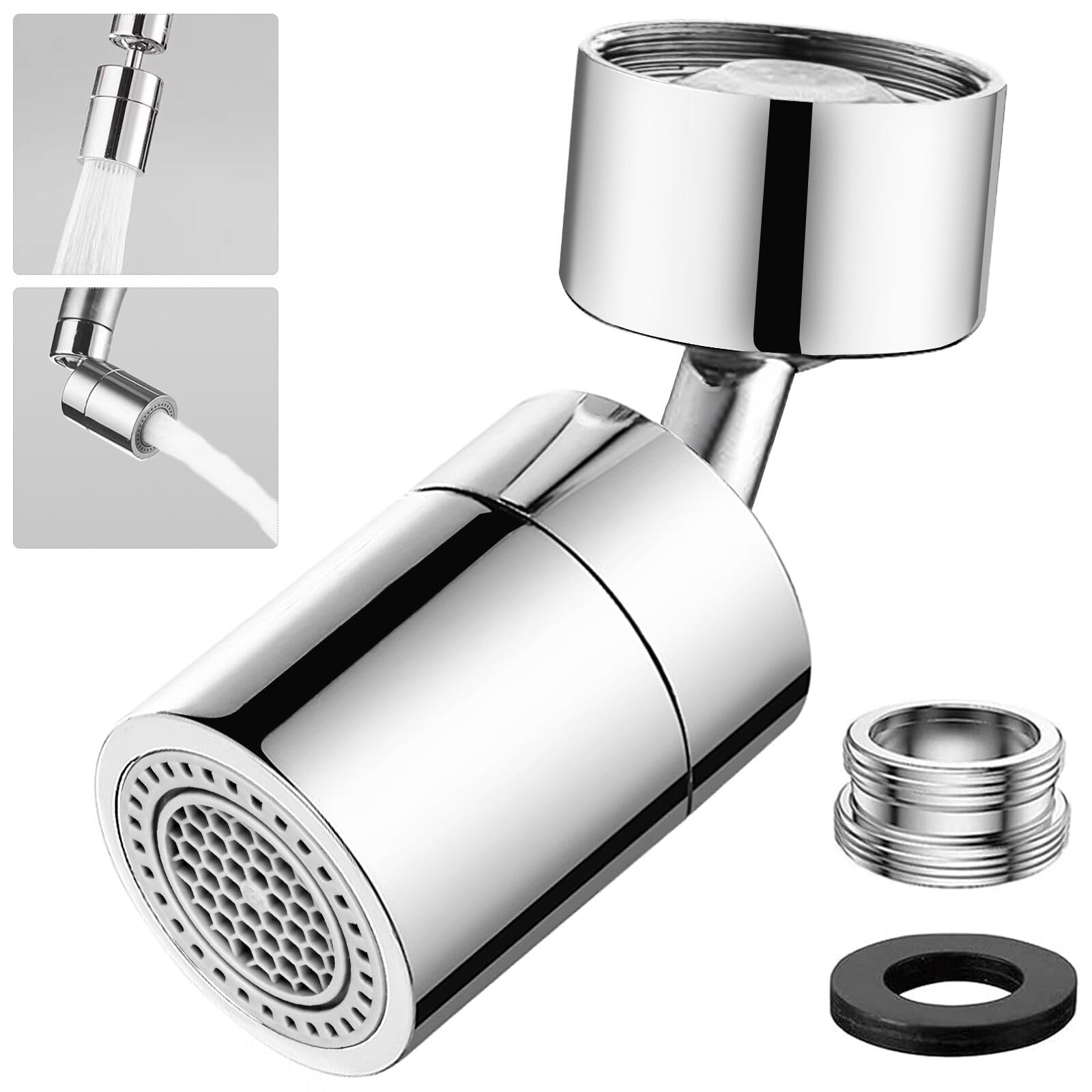 Hatanse Aeratore Rubinetto Ottone 360° Gradi Rotary