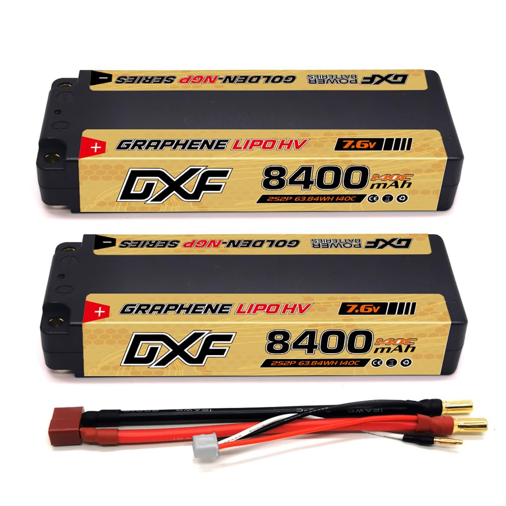 Dxf Batteria 2S Lipo 8400 mAh 7,6V 140C (2 pezzi)