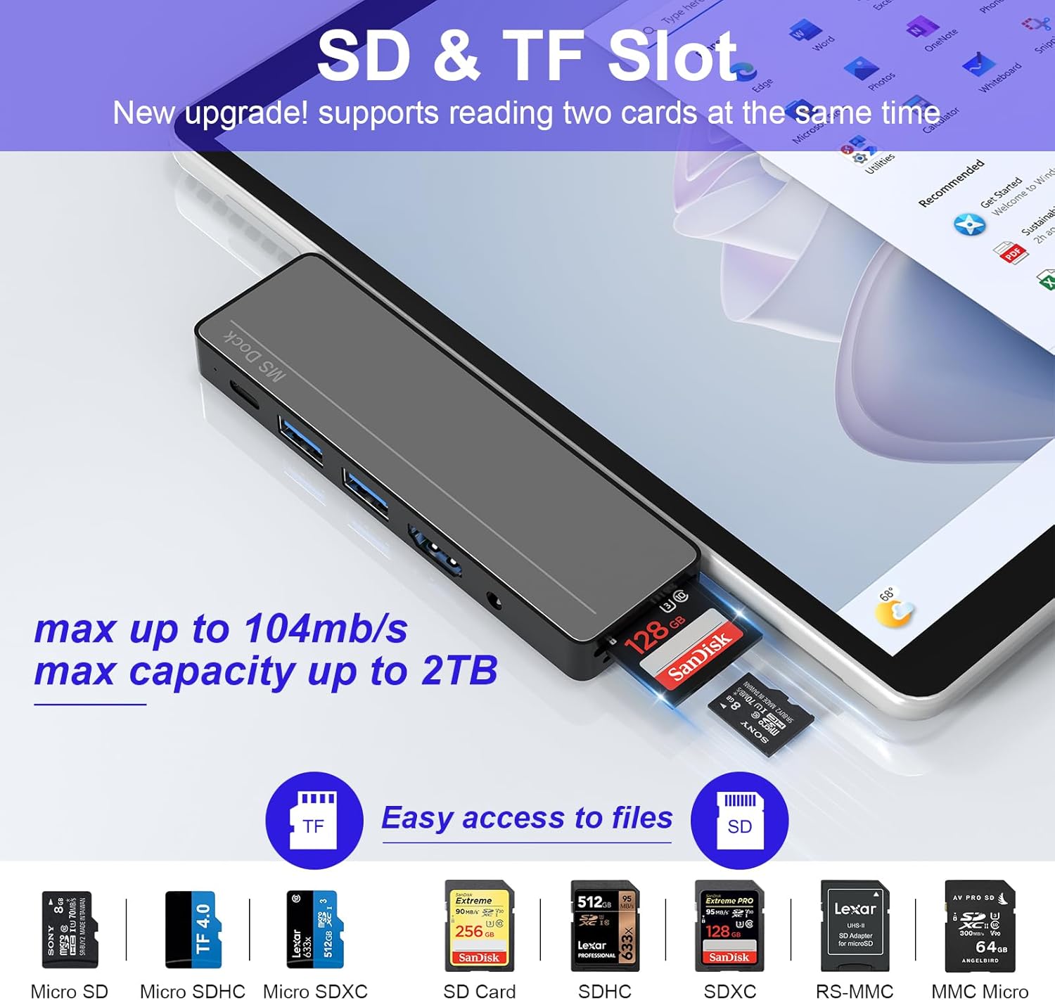Docking Station per Surface Pro 8/9/10/11/X - immagine 3