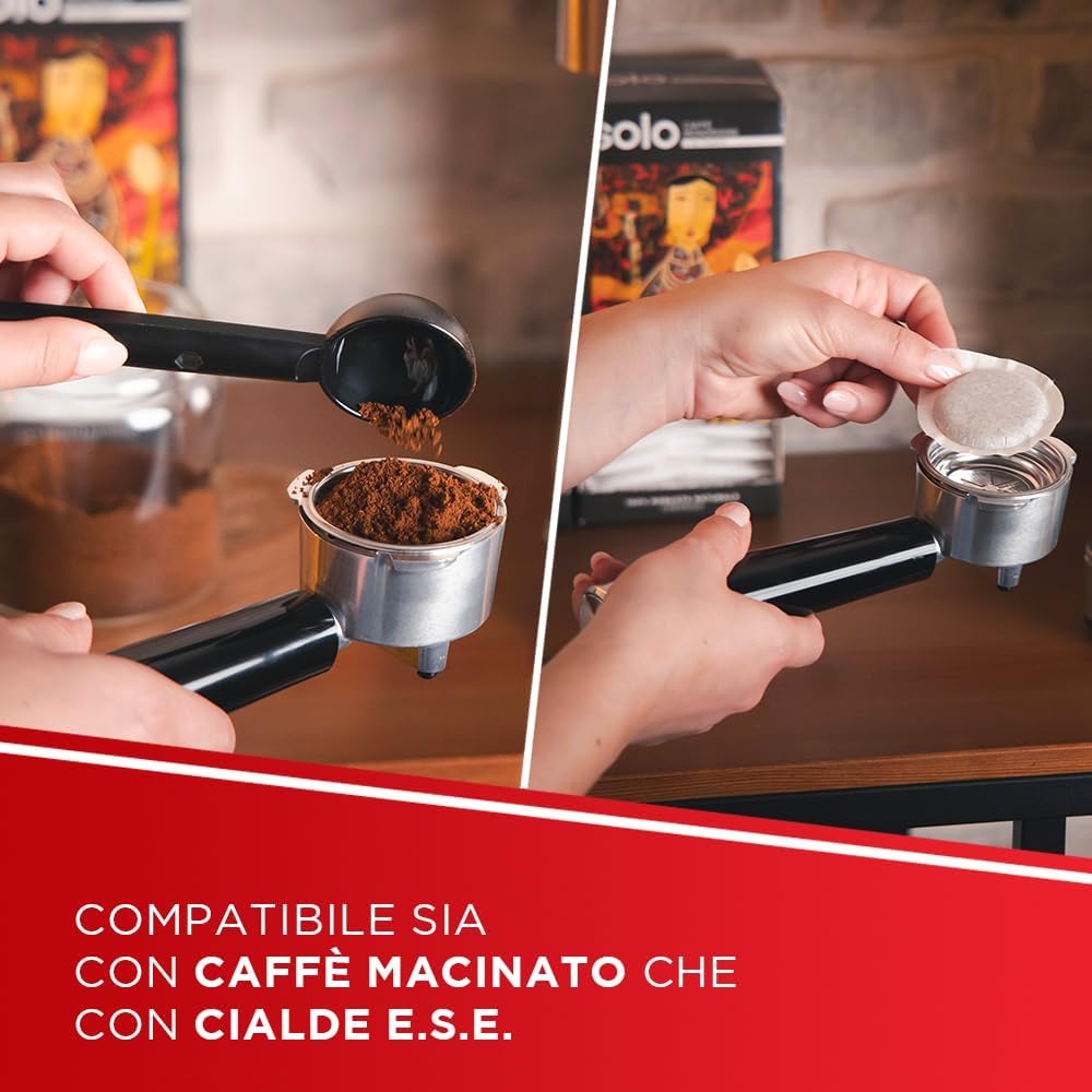 Polti Coffea P10S - Macchina Caffè Espresso e Cappuccino, Argento - immagine 2