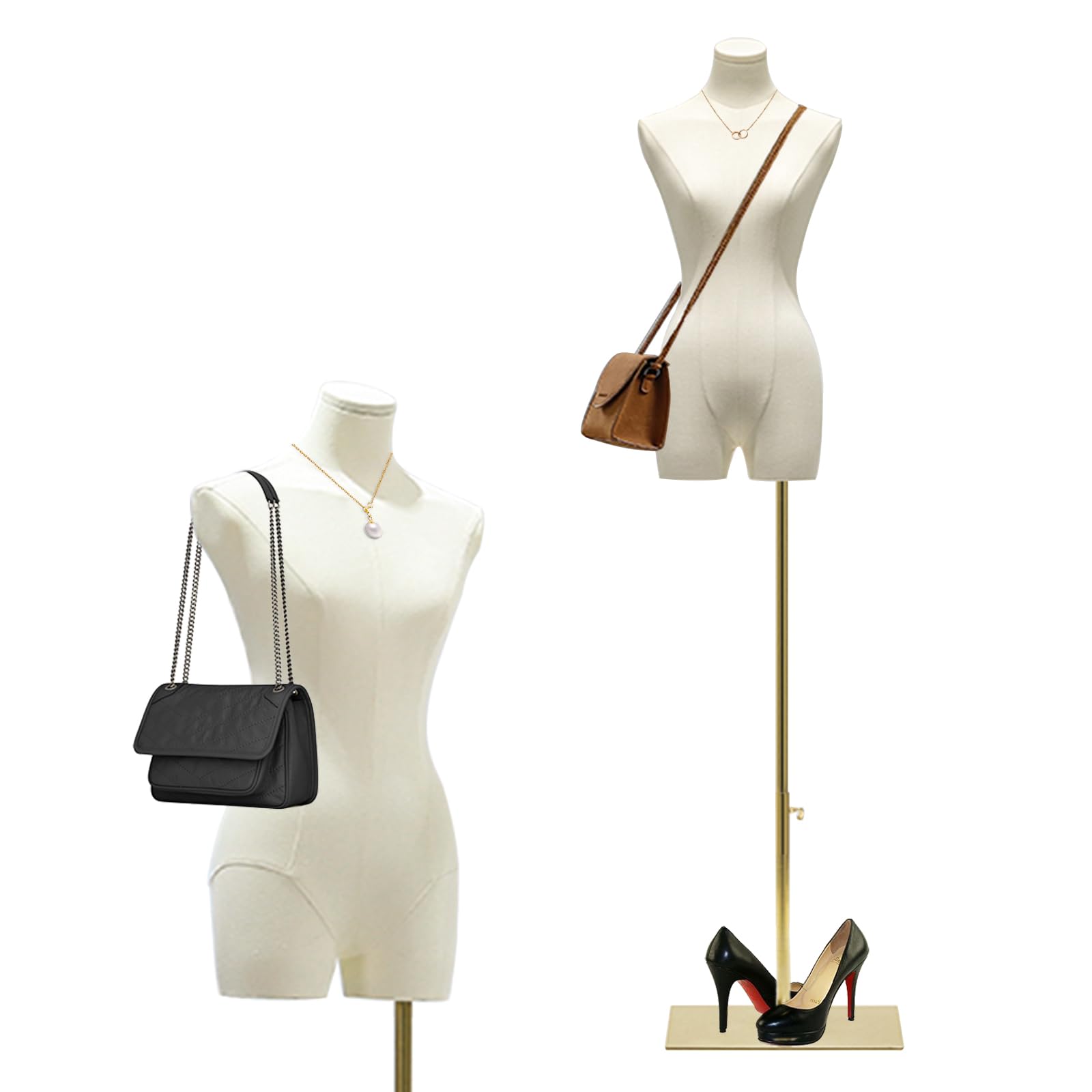 Manichino da Sarto Busto Donna Regolabile, Bianco