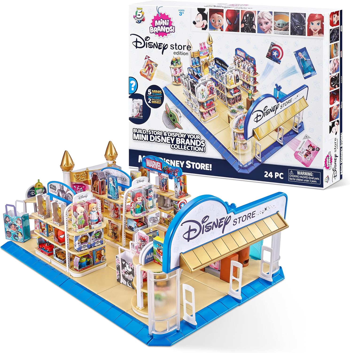 ZURU - 5 Sorpresa-Mini Store Disney, 77267, Multicolor - immagine 3