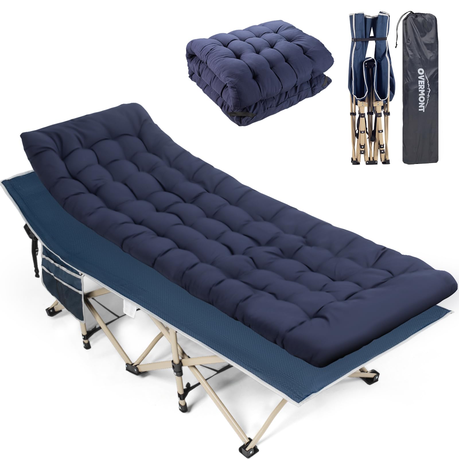 Overmont Lettino da Campeggio Pieghevole Portatile