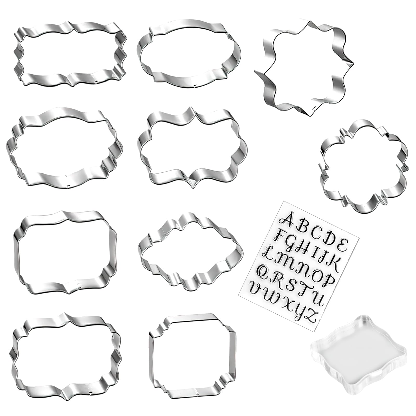 Formine per Biscotti, 12 pezzi Formine Biscotti Mini Stampi Biscotti in Acciaio Inox Stampi Biscotti DIY Decorazioni Dolci Biscotti Decorazioni di Dolci di Pasticceria