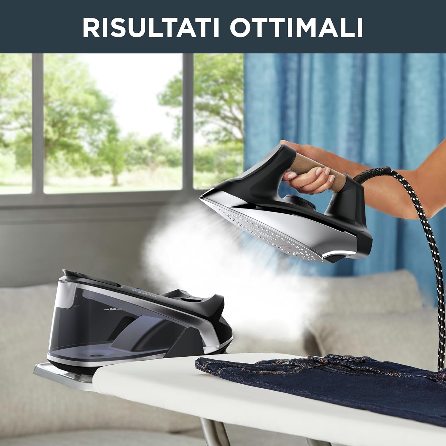 Rowenta Easy Steam - Ferro da Stiro con Generatore di Vapore - immagine 3