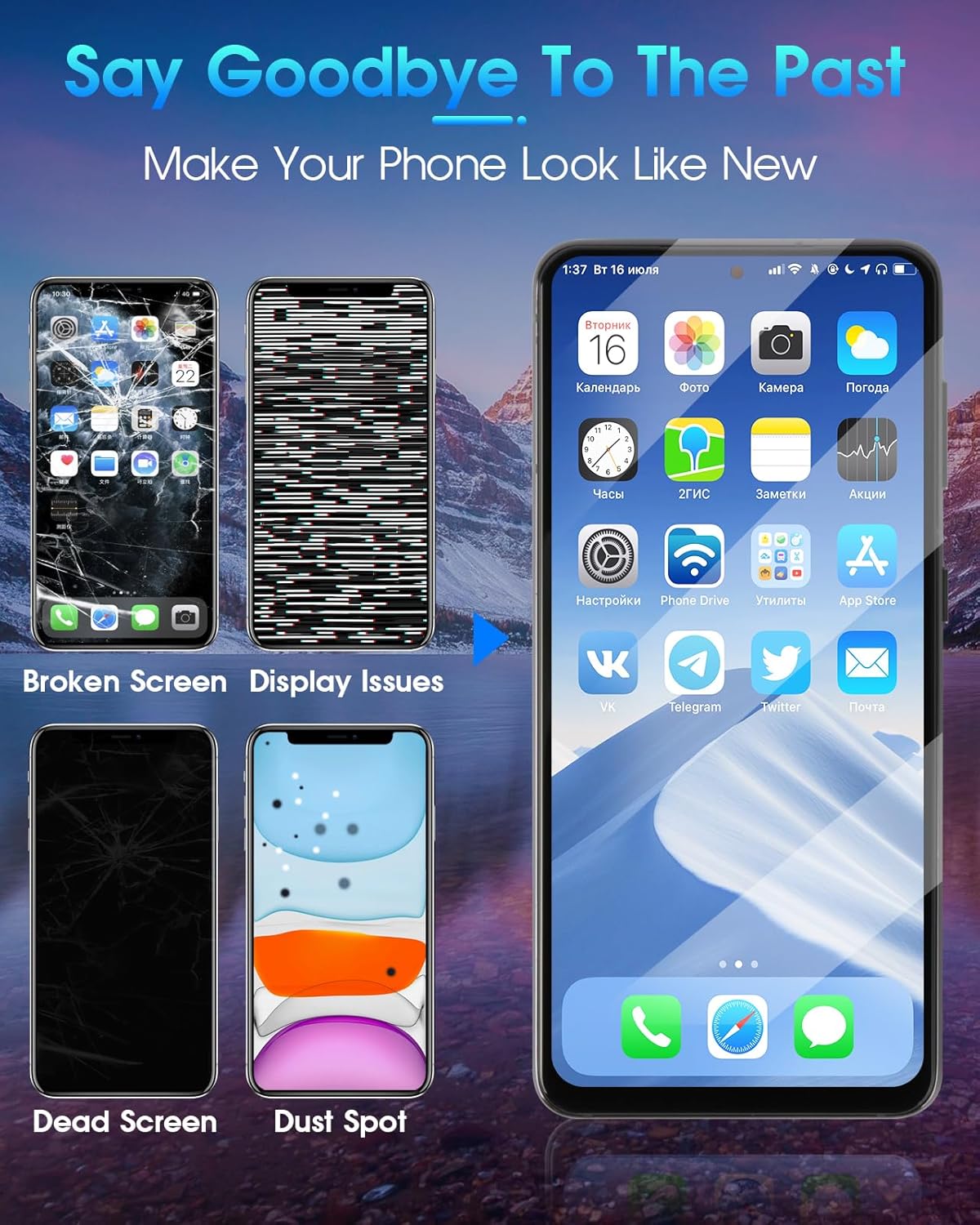 Display LCD per Samsung Galaxy S21 5G, Nero con Cornice - immagine 5