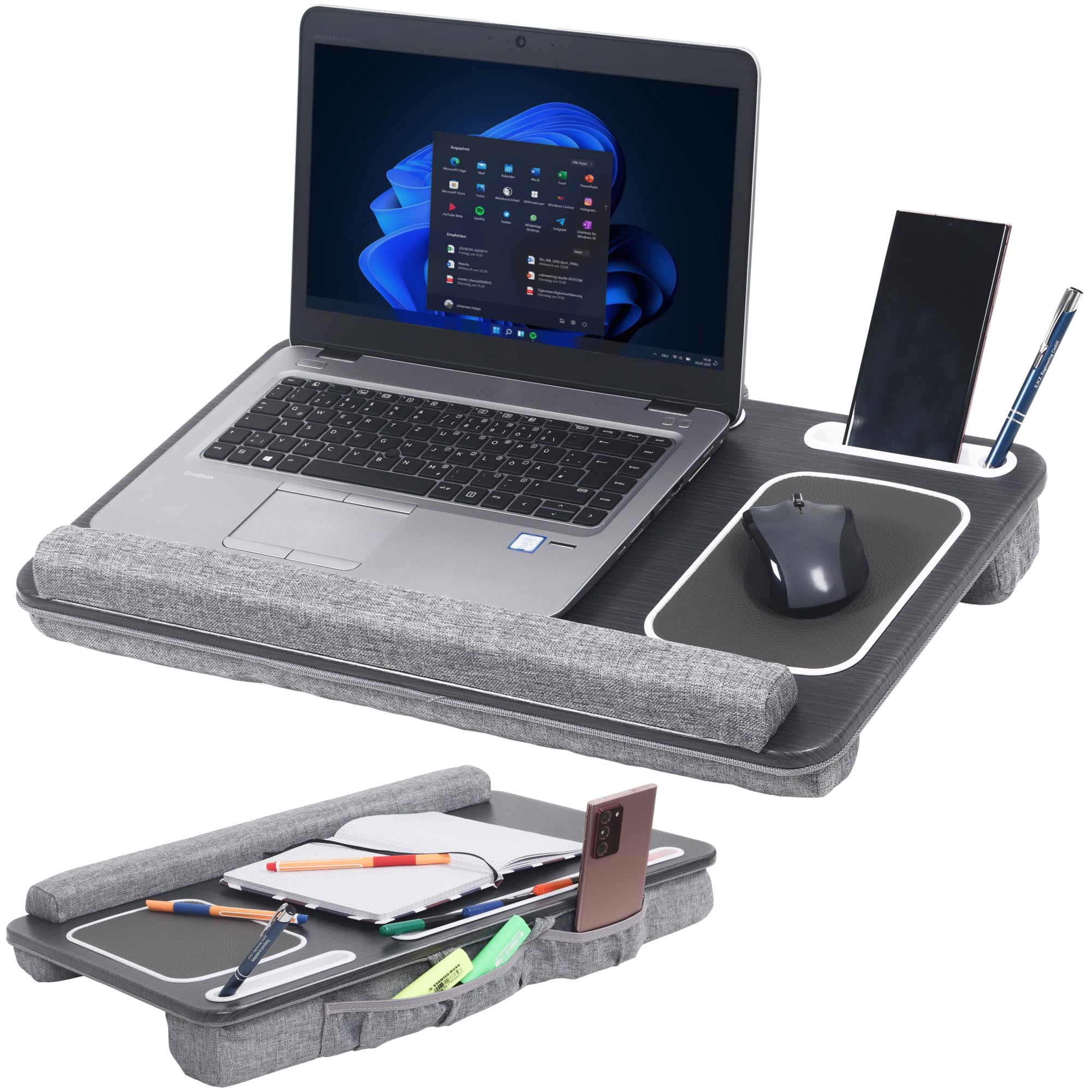 Ricoo Cuscino Ergonomico per Laptop 15,6 Pollici, Antracite