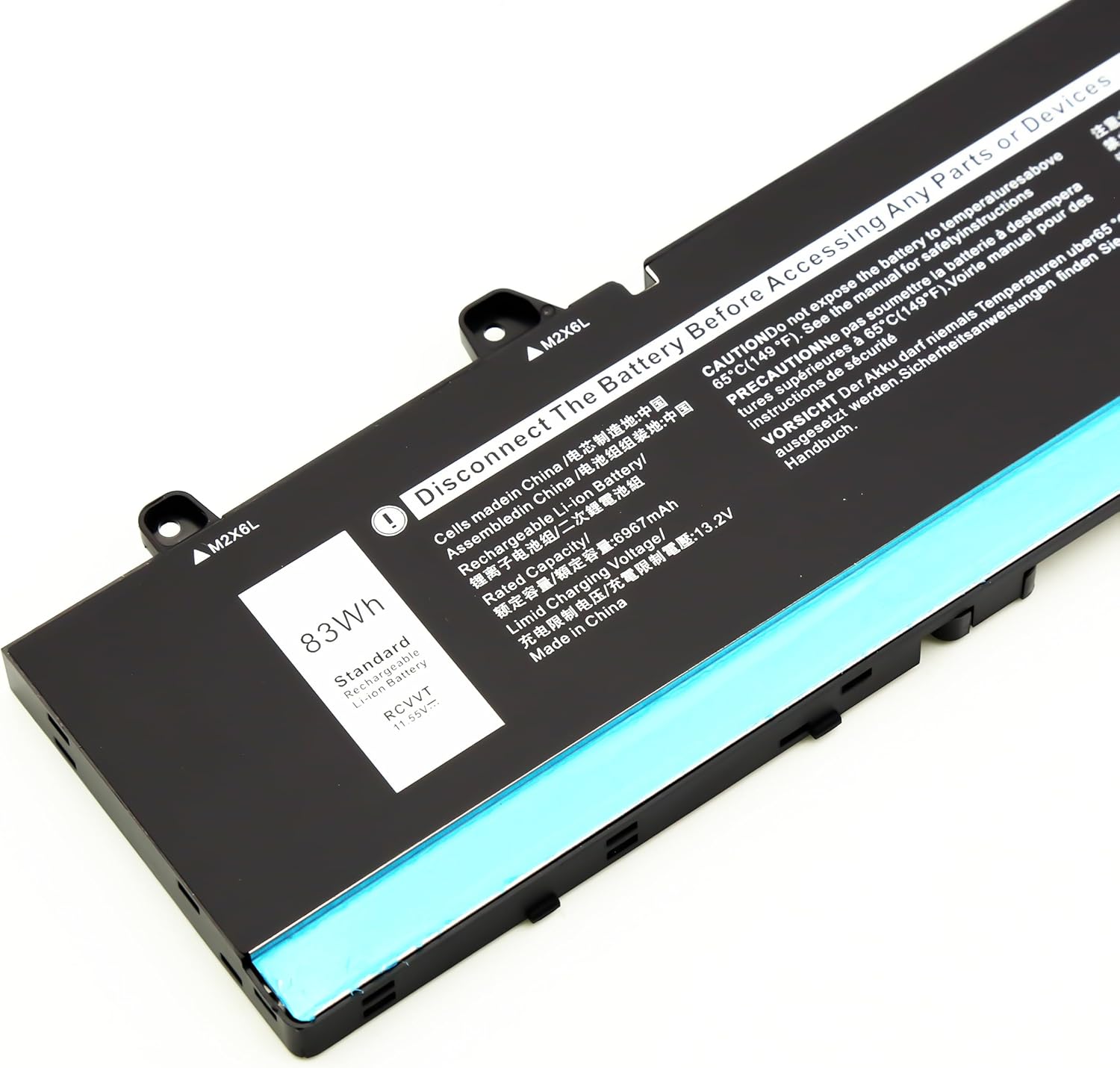 BLESYS RCVVT Batteria per Dell-Precision Laptop 11,55V 83Wh - immagine 2