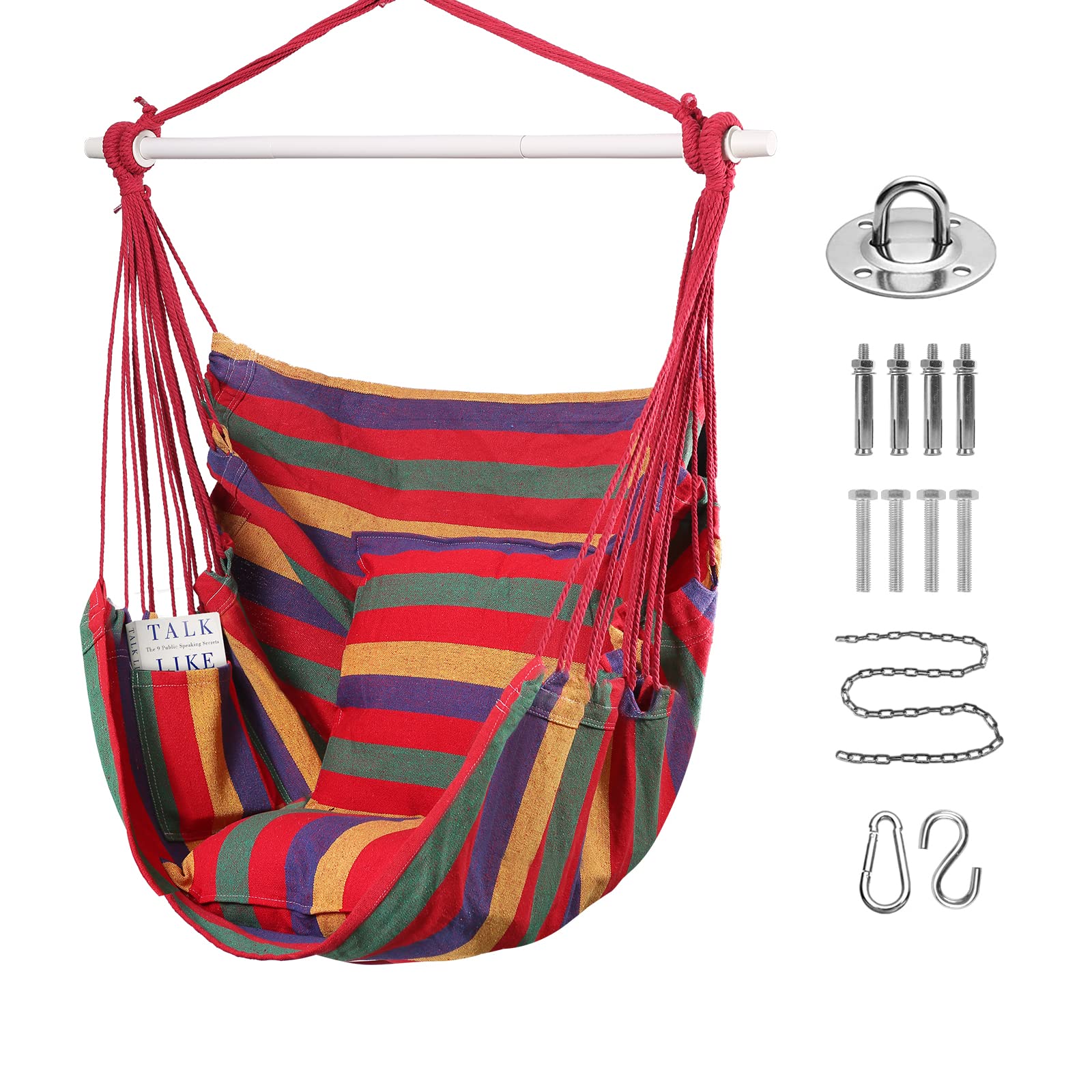 Goutime Sedia Dondolo Amaca in Cotone Morbido