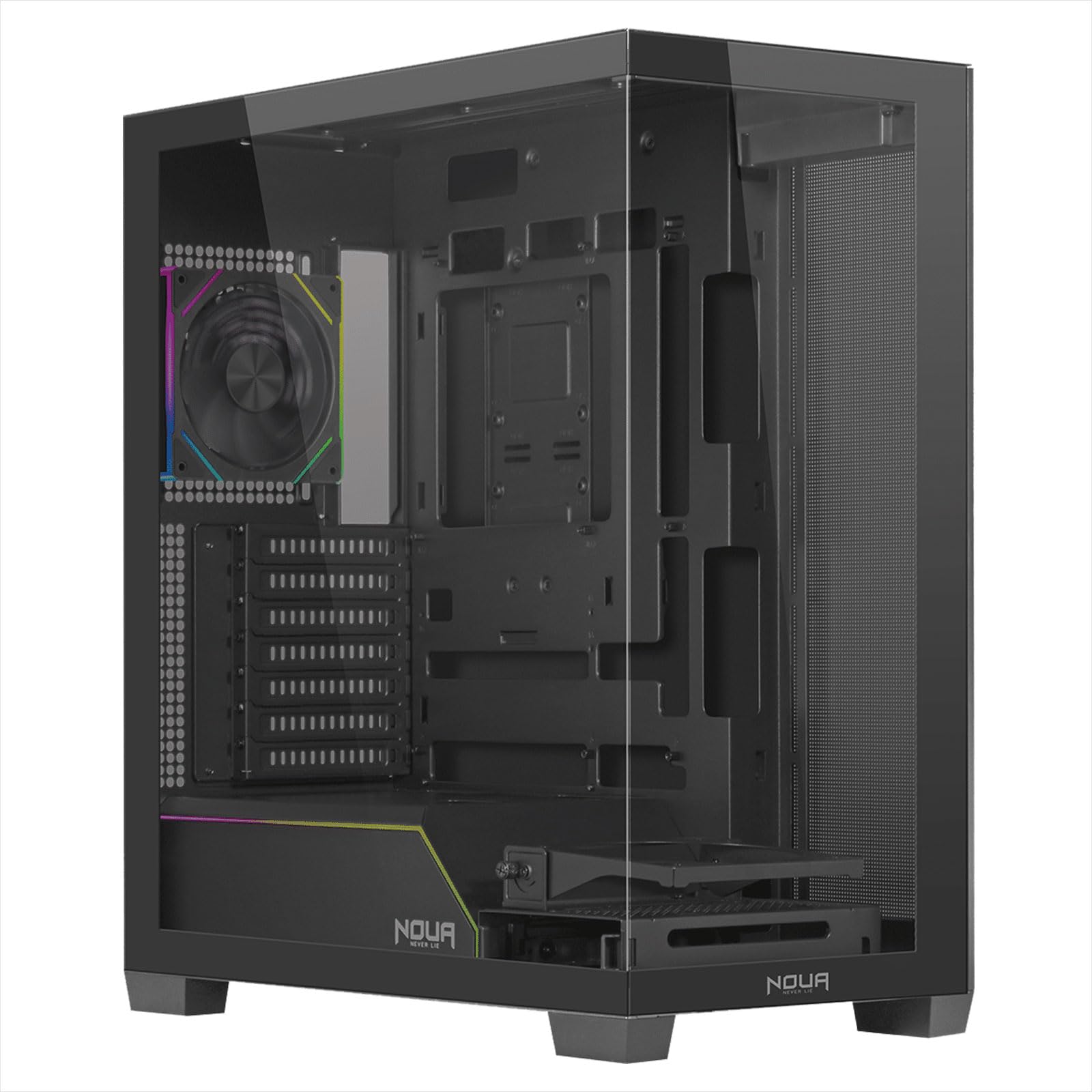 Noua Iron VK100 - Case Custom E-ATX Gaming Tower, Nero | Velz