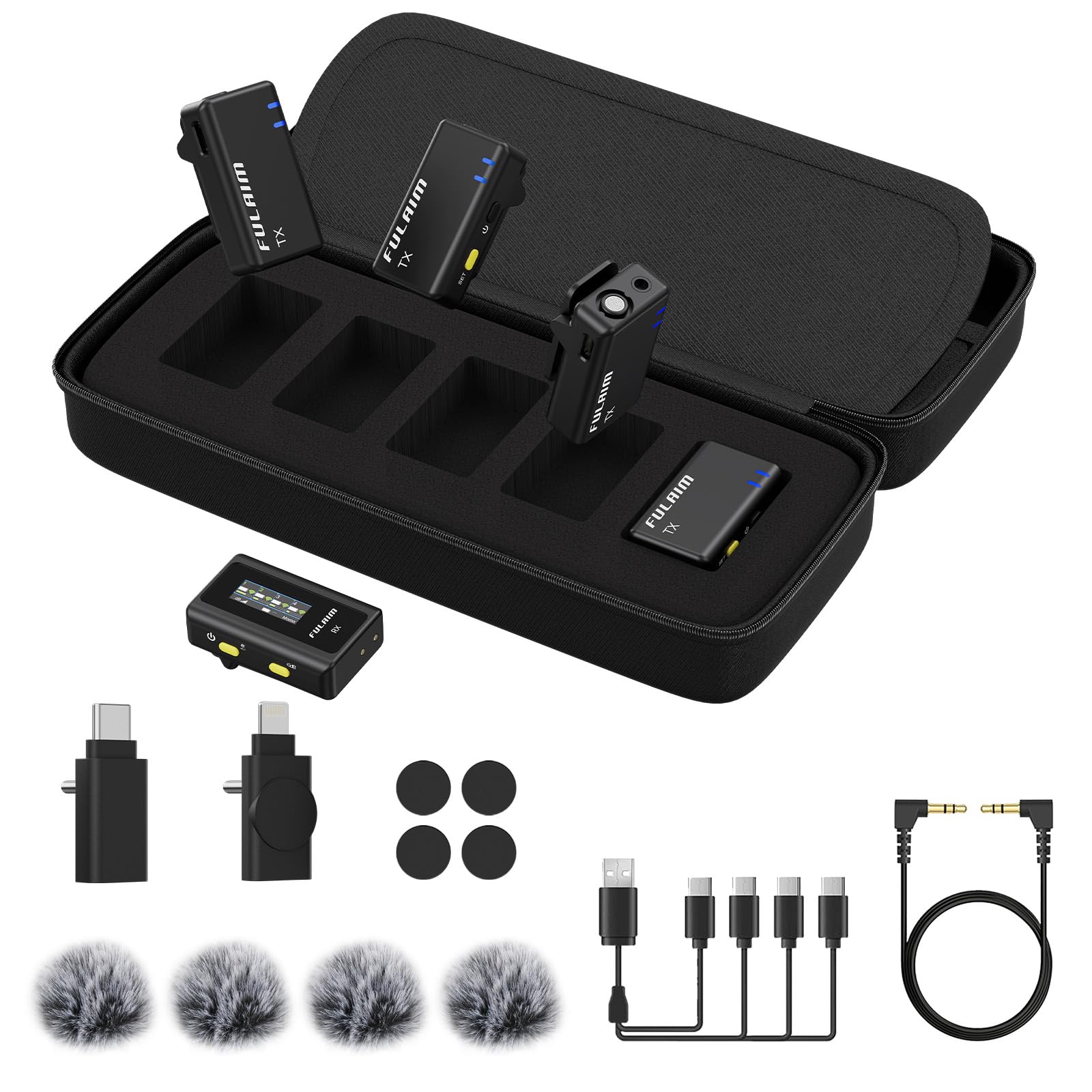 Fulaim X6 Sistema Microfonico Wireless Digitale 2.4 GHz