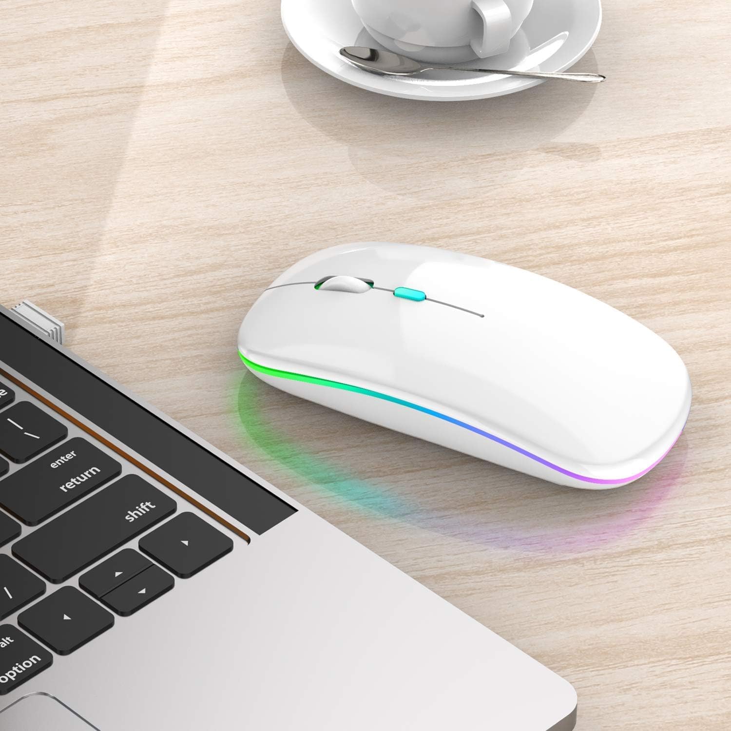 Mouse senza fili USB 2,4 GHz Mouse Bluetooth Mouse 1600 DPI Optical ...