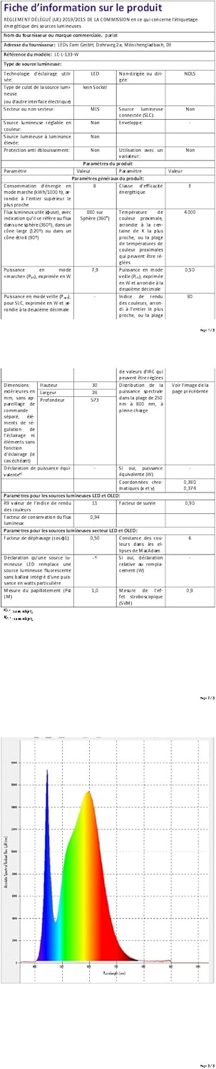 Parlat Apparecchi Sottopensile a LED Rigel, Set 3pz - immagine 10