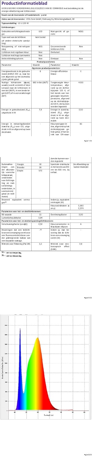 Parlat Apparecchi Sottopensile a LED Rigel, Set 3pz - immagine 12