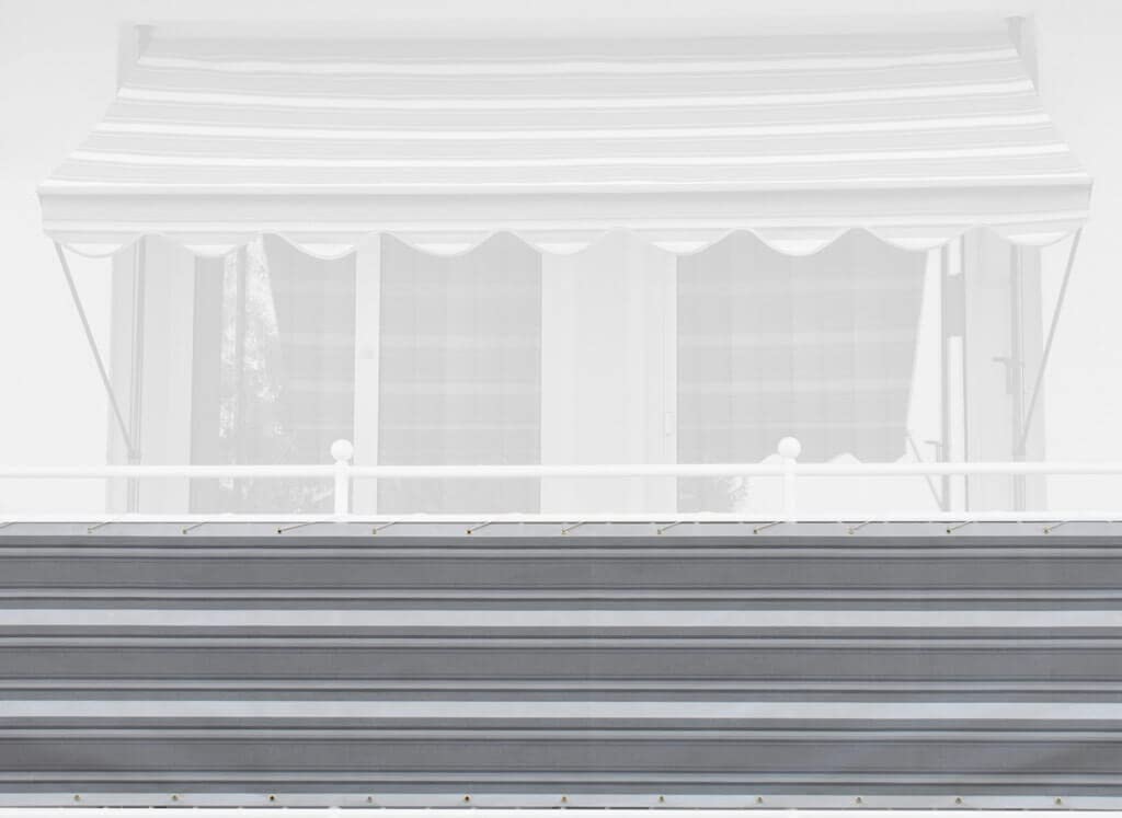 Angerer Paravista per Balcone Design No. 2800 Grigio, 90 cm, Lunghezza: 8 Metro