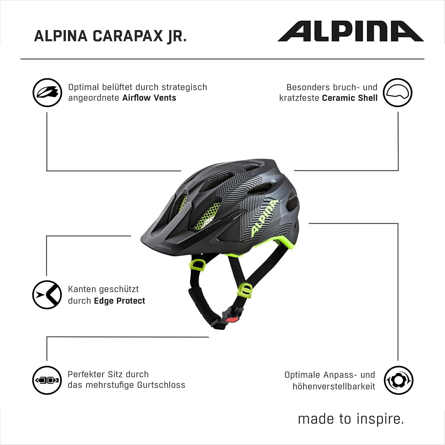 ALPINA Carapax JR, Caschi da Ciclismo Girls - immagine 9